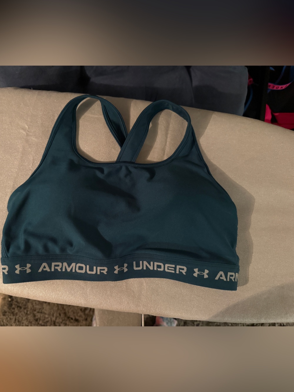 Under Armour Teal Racerback Medium-Impact Sports Bra